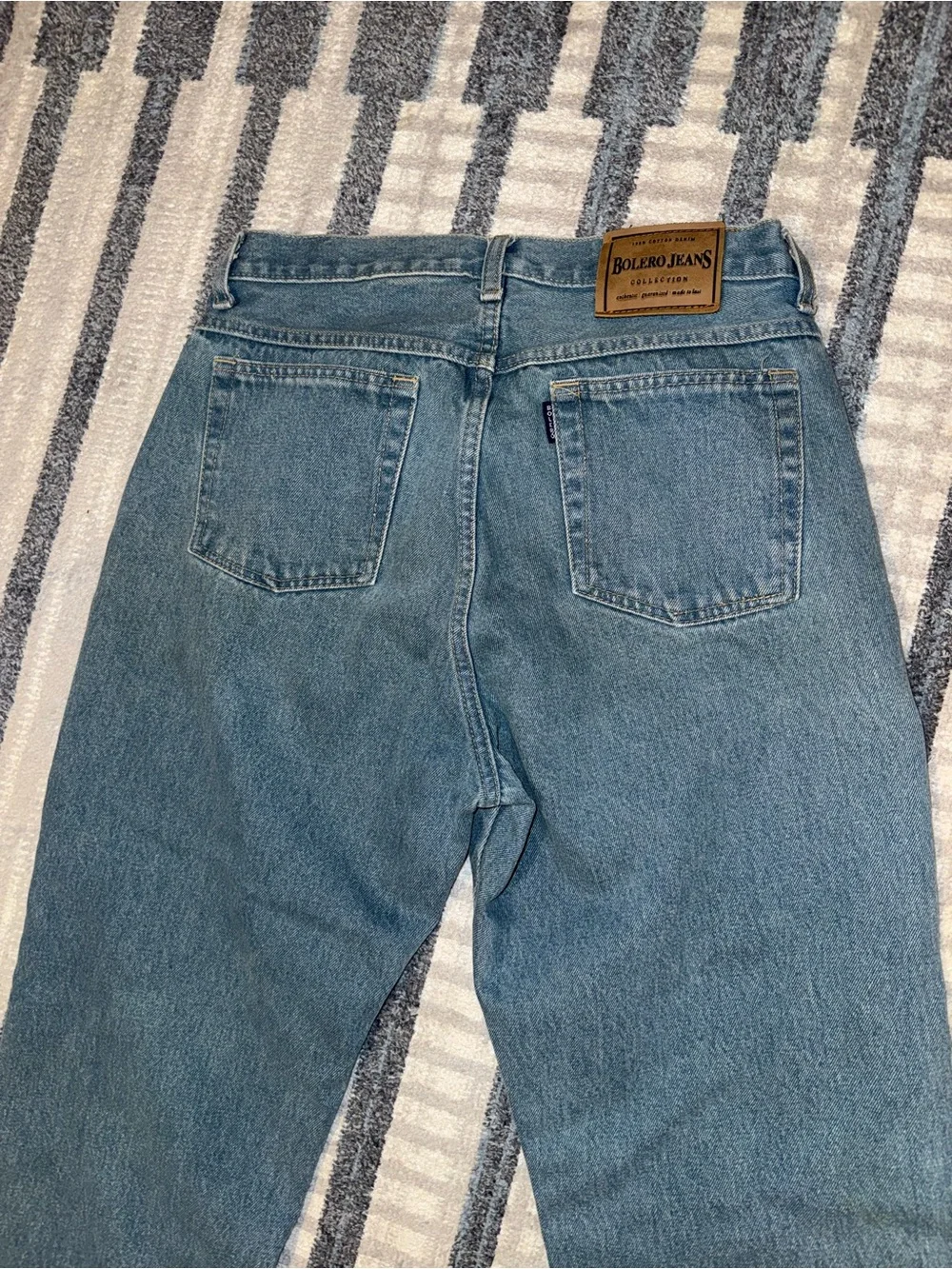 Vintage Bolero Jeans Collection Classic Straight Fit Men's Blue Jeans Size 32